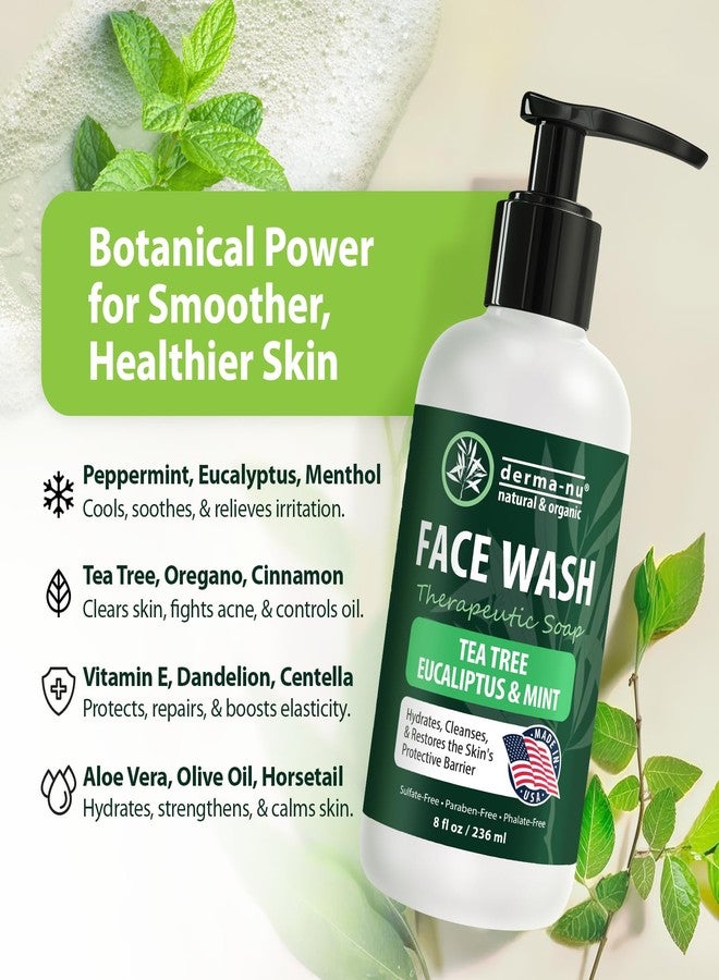 Derma-nu Gentle Face Wash for Men & Women – Hydrating Facial Cleanser for Eczema, Psoriasis & Sensitive Skin – Fights Redness, Oil & Breakouts – pH-Balanced & Perfect for Oily, Blemish-Prone Skin – 8oz - Image 2